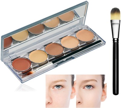 tanvi27 Matte Finish Waterproof Contour Palette WITH Makeup Concealer Brush(2 Items in the set)