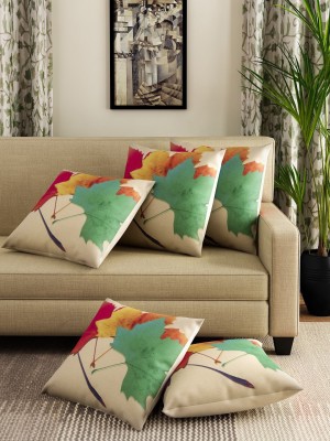 ROMEE Printed Cushions Cover(Pack of 5, 40 cm*40 cm, Multicolor)