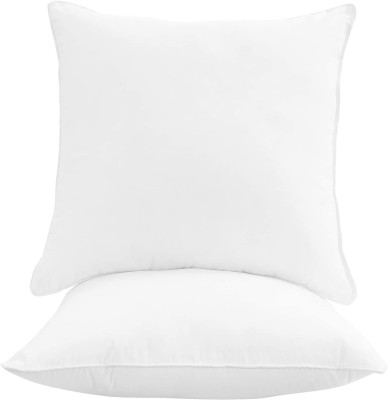 AVS Plain Cushions Cover(Pack of 2, 40 cm*40 cm, White)