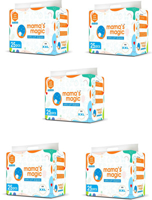 Mama's Magic Baby Pant Diapers, All Round Protection Pants - XXL(125 Pieces)