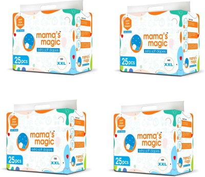 Mama's Magic Baby Pant Diapers, All Round Protection Pants - XXL(100 Pieces)