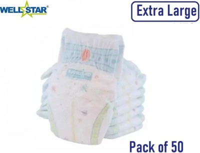 Wellstar Super Soft Pant Style Pull-up Diapers for Baby/Kids - XL(50 Pieces)
