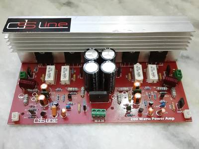 ai wok DS LINE 150+150w Stereo 5200/1943 Amplifier Board With INBUILT 4 Cap PowerSupply Sound Recorder and Sound Circuit Electronic Hobby Kit