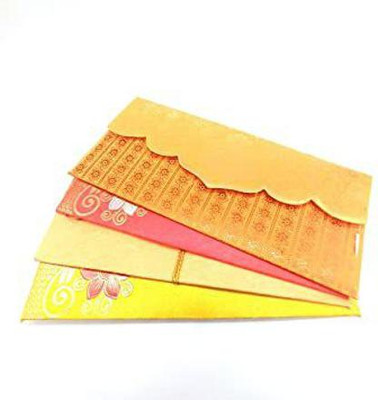 Soulvinee Sagun envelops Pack of 10 pcs Square Shape Sagan/Cash/Gift Paper Envelopes Envelopes(Pack of 1 Multicolor)