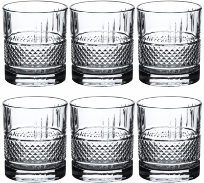 Goodhomes (Pack of 6) YJSK-3702-4 Glass Set Whisky Glass(280 ml, Glass, Clear)