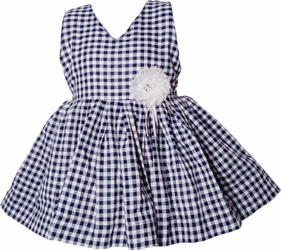 harshvardhanmart Baby Girls Midi/Knee Length Casual Dress(Black, Sleeveless)