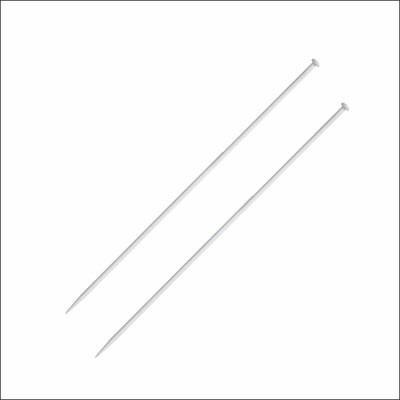 Jyoti Knitting Pin - Aluminium (2 Pairs of Round Knob Pins of 10 Inches / 25cm of Size 10) Knitting Pin(Pack of 4)