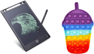 NITYA ENTERPRISE LCD Writing Pad 8.5 Inch Digital Slate and Candy Toys pop it(Multicolor)