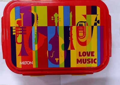MILTON fun treat tiffin RED plastic NEW 2 Containers Lunch Box(1 L)