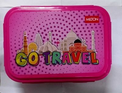 MILTON fun treat tiffin PINK plastic NEW 1000 ML 2 Containers Lunch Box(1 L)