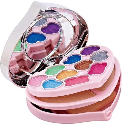 Nyamah sales Mini Makeup Kit for Girls Eye shadow Lip Gloss Mirror Contour Powder Palette