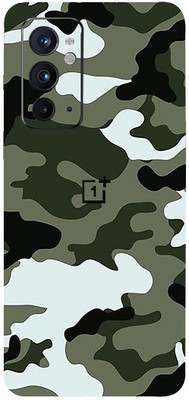 AsSkin OnePlus 9RT 5G, one plus 9rt 5g Mobile Skin(Ultra Super Military Winter Camoflage Fiber With High Matte Finish.)