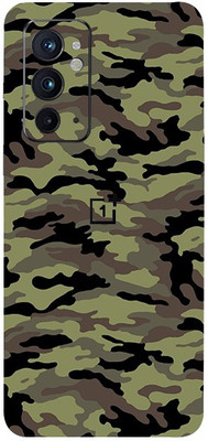 AsSkin OnePlus 9RT 5G, one plus 9rt 5g Mobile Skin(Ultra Super Military Green Camoflage Fiber With High Matte Finish.)