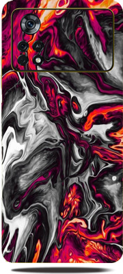 Mclaxa Colorful Lava Mobile Back Skin Guard, Colorful Lava, XIAOMI POCO X4 PRO 5G Mobile Skin(Colorful Lava Skin With Super Matte Finish)