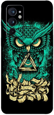 AsSkin OnePlus 9RT 5G, one plus 9rt 5g Mobile Skin(Ultra Super Angry Owl Fiber With High Matte Finish.)