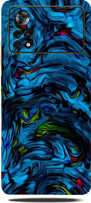 Mclaxa Blue Lava Mobile Back Skin Guard, Blue Lava, XIAOMI POCO X4 PRO 5G Mobile Skin(Blue Lava Skin With Super Matte Finish)