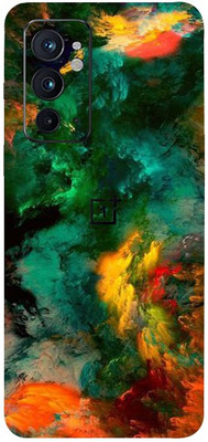 AsSkin One Plus 9R T 5G, one plus 9r t 5g Mobile Skin(Ultra Super Multicolor Clouds With High Matte Finish.)