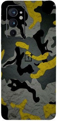 AsSkin OnePlus 9R T Mobile Skin(Ultra Super Military Yellow Camouflage Skin With High Gloss Finish).)