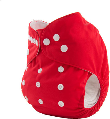 Mandisha Cloth Diaper for Baby, Reusable, Adjustable Snap Button|Pack 1 Diaper & 1 Insert
