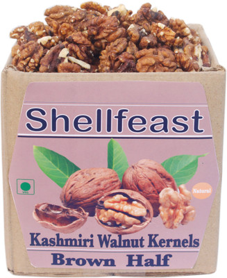 Shellfeast Walnuts Without Shell Brown, Fresh New Crop , Walnut Kernels Walnuts(1 kg)