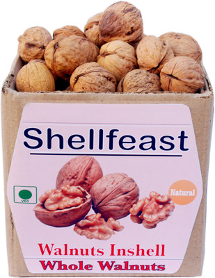 Shellfeast Walnuts with Shell, Walnuts in Shell Fresh New Crop (900 Gram + 100 Gram Free) Walnuts(1 x 1 kg) Shellfeast Walnuts with Shell, Walnuts in Shell Fresh New Crop (900 Gram + 100 Gram Free) Walnuts(1 x 1 kg)