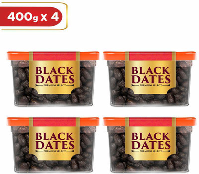 Manna Black Dates - 1.6kg (400g x 4 Packs) | Select Premium Organic Handpicked Dates | Khajoor | Khajur | Soft Dried Healthy Snack | Soft & Juicy texture | Zero Added Sugar & Preservatives | Rich in Iron, Fibre & Vitamins Dry Dates Dry Dates(4 x 400 g) Manna Black Dates - 1.6kg (400g x 4 Packs) | Select Premium Organic Handpicked Dates | Khajoor | Khajur | Soft Dried Healthy Snack | Soft & Juicy texture | Zero Added Sugar & Preservatives | Rich in Iron, Fibre & Vitamins Dry Dates Dry Dates(4 x 400 g)