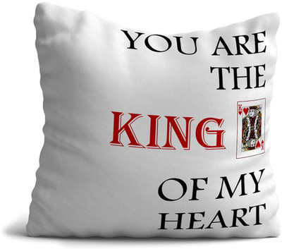 Giftcart Polyester Fibre Quotes Cushion Pack of 1(White)