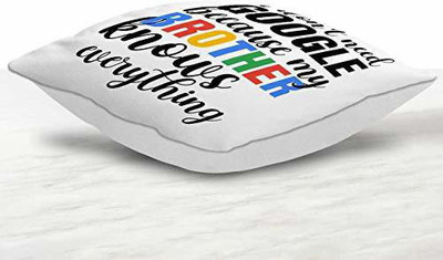 Giftcart Polyester Fibre Quotes Cushion Pack of 1(White)