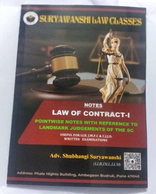 Law Of Contract -I(Perfect Binding, Adv. Shubhangi Suryawanshi)