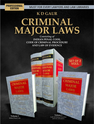 K D Gaur - CRIMINAL MAJOR LAWS - (A Set Of 2 Volumes) - Latest 2022 Edition(Paperback, K D Gaur)