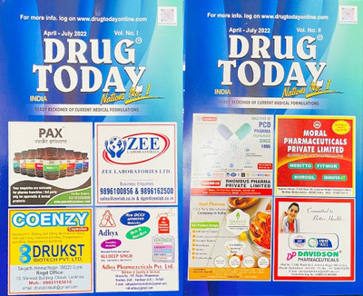 Drug Today India April To July 2022 Vol. 1 And 2(Paperback, Drug Today India)