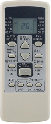 Ehop VE113B Compatible Remote control for AC with Coildry Function AR-RCD1C Ogeneral Remote Controller(White)