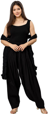Prabha creations Pure Cotton Solid Salwar