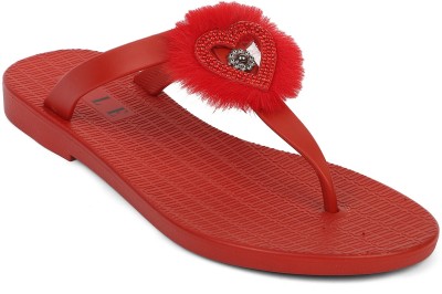 Elle Women Flats(Red , 4)