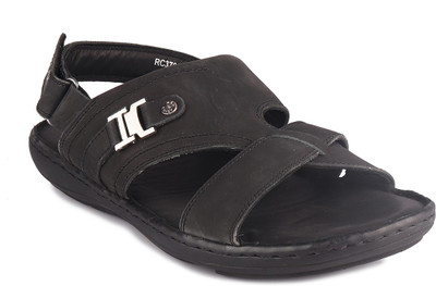 RED CHIEF Men Sandals(Black , 10)