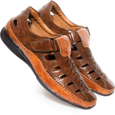 Ulazo Men Casual(Tan , 8)