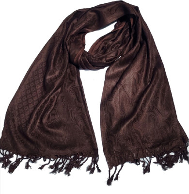 Saba Self Design Viscose Women Fancy Scarf, Scarf, Stole