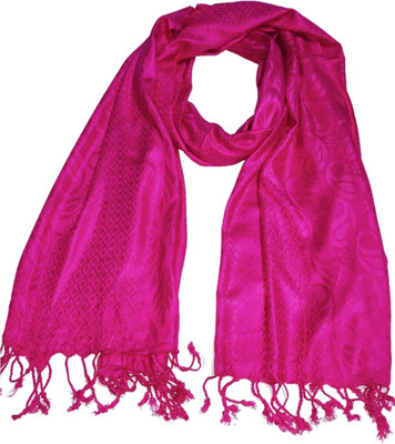 Saba Self Design Viscose Women Fancy Scarf, Scarf, Stole