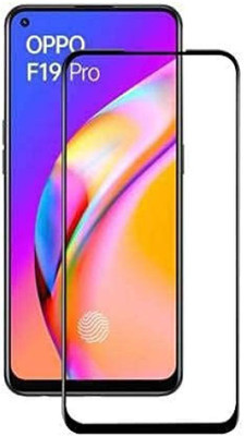 TPTsecure Edge To Edge Tempered Glass for TPT Temper Glass Screen Protector Compatible For Oppo F19 with Case Friendly And Edge to Edge Coverage and Easy Installation kit. Pack Of 1 (Black).(Pack of 1)