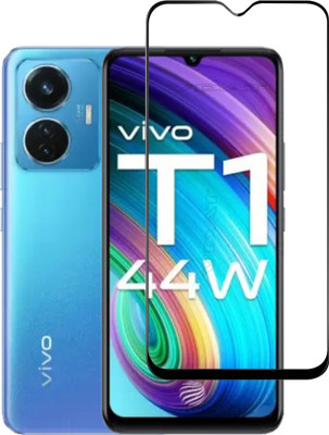 VDAT Edge To Edge Tempered Glass for vivo T1 44W(Pack of 1)
