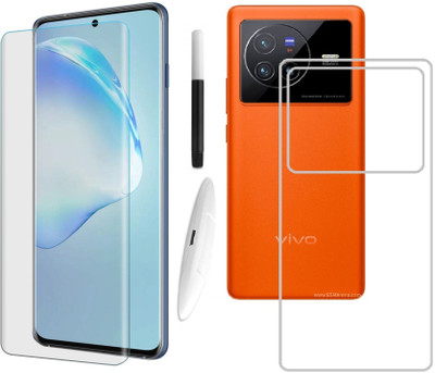 Bai and kaka Front and Back Tempered Glass for Vivo X80 5G(Pack of 2)