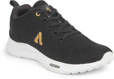 Aqualite Running Shoes For Men(Black, Gold , 9)