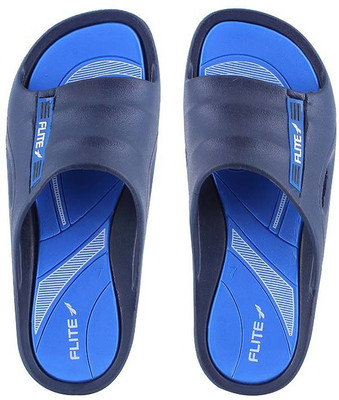 FLITE Men Men flite slide, waterproof, lightweight, extra soft and comfortable Slides(Blue, Navy , 8)