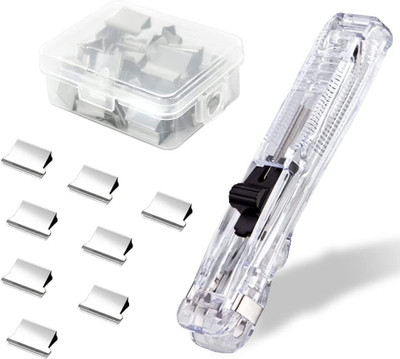 bosig Plastic Medium Pin clamp clip staple stapler(Set of 50, Multicolor)