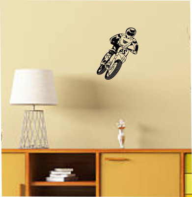 Varadvinayak 35 cm Bike jump Self Adhesive Sticker(Pack of 1)