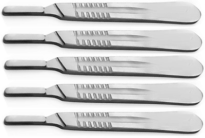 Agarwals Scalpel (BP HANDLE) Without Blade (3 NO. BP HANDLE SET OF 5) Surgical Scalpel(Pack of 5)