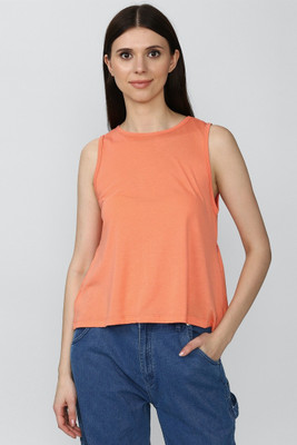FOREVER 21 Casual Solid Women Pink Top
