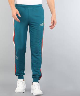 PUMA x1DER Core Pants Embroidered Men Blue Track Pants