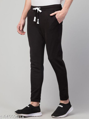 Krishna Enterprises Regular Fit Men Black Trousers
