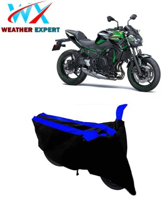 WEATHER EXPERT Two Wheeler Cover for Kawasaki(Z650, Black, Blue)